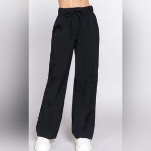 #256 🔥 FLASH SALE 🛑L Waist Elastic Cargo Parachute Pants